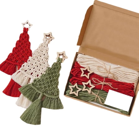 Three Rope Wedding Rings Macrame Starter Kit 227 Pcs DIY Wall Art Craft Set with Cotton Rope ...