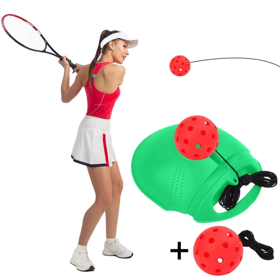 Beginner Portable Pickleball Trainer Set, High Elastic Stable Training Base, Replaceable Practice Balls Indoor Outdoor Sports Posture Correction Auxiliary Exercise Equipment Use