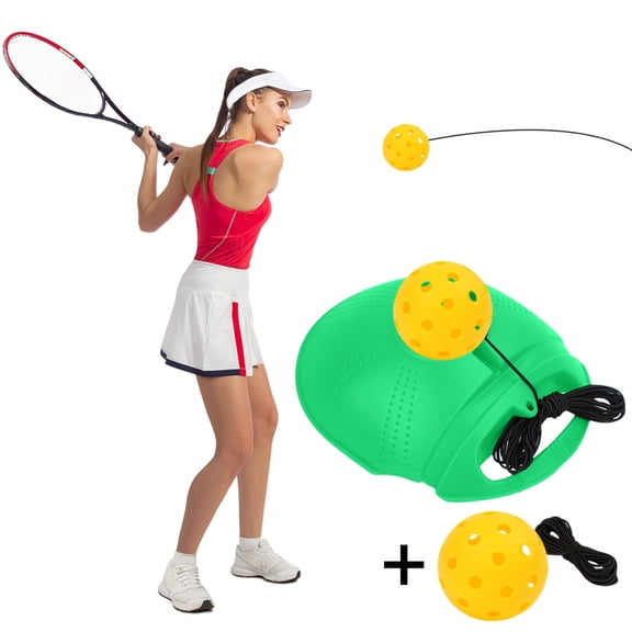 Beginner Portable Pickleball Trainer Set, High Elastic Stable Training Base, Replaceable Practice Balls Indoor Outdoor Sports Posture Correction Auxiliary Exercise Equipment Use