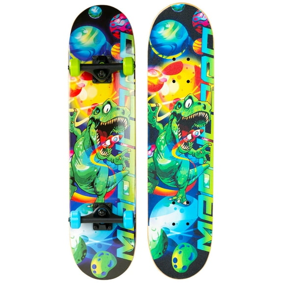 Beginner Skateboard for Kids and Teens – 31" Maple Deck – ABEC-5 Bearings – Easy to Ride – Madd Gear LTR
