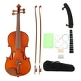 Beginner Violin Set Spruce Jujube Wood Kids Adults Violins with Bow ...