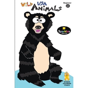 Beginner WILD USA ANIMALS: Learn Fun Animals & Sounds, (Paperback)