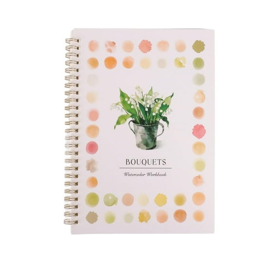 Bouquests theme Watercolor Painting Workbook