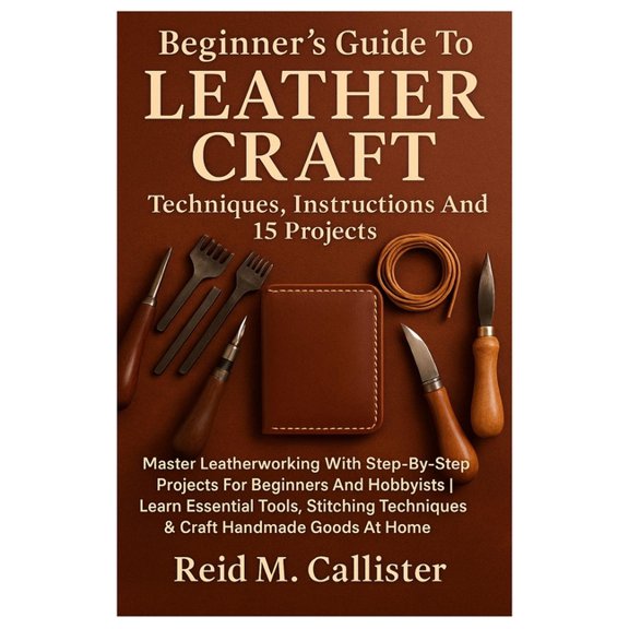 Beginner's Guide To Leather Craft: Techniques, Instructions And 15 Projects: Master Leatherworking With Step-By-Ste, (Paperback)