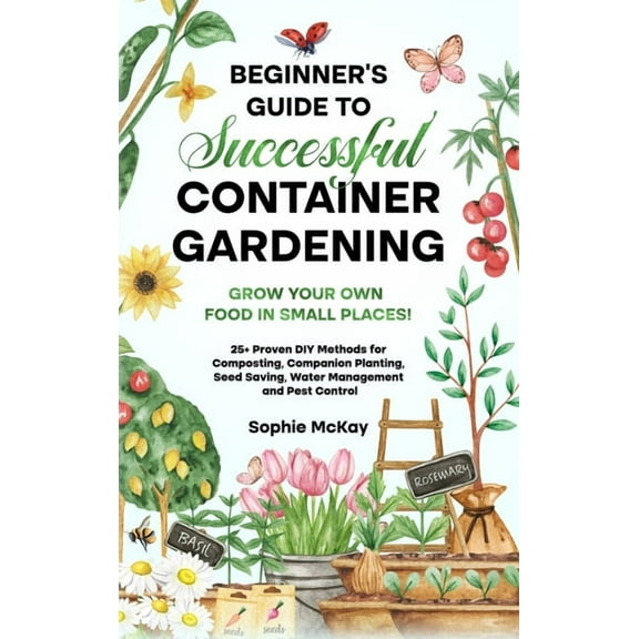 Beginner's Guide to Successful Container Gardening: Grow Your Own Food in Small Places! 25+ Proven DIY Methods for , (Hardcover)