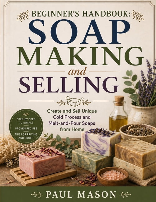 Beginner's Handbook: Soap Making and Selling : Create and Sell Unique Cold Process and Melt-and-Pour Soaps from Home, (Paperback)