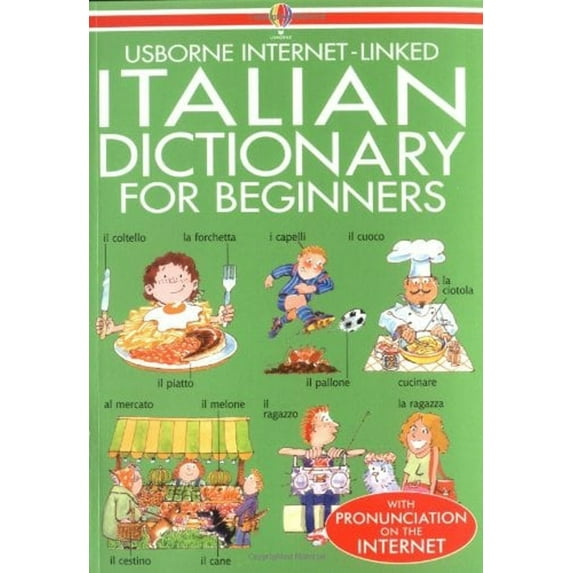 Pre-Owned Usborne Beginner's Italian Dictionary (Paperback) by Howard Davies