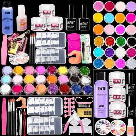 Beginner's Nail Kit - Acrylic Set with Practice Hand and All Essential Tools Professional Acrylic Nail Kit with All the Essentials - Perfect for Beginners