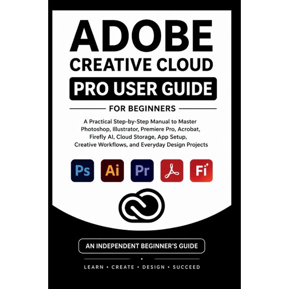 Beginner's Tech Handbook Adobe Creative Cloud Pro User Guide For Beginners: A practical step-by-step manual to master Photoshop, illustrator, pre, (Paperback)