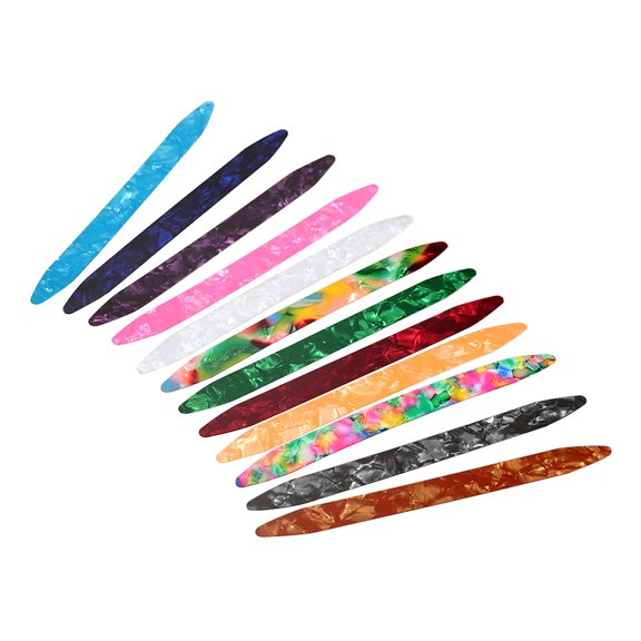 Beginners Oud Picks Set, 12 Pcs Lightweight Colorful Plectrums Reduce Finger Discomfort
