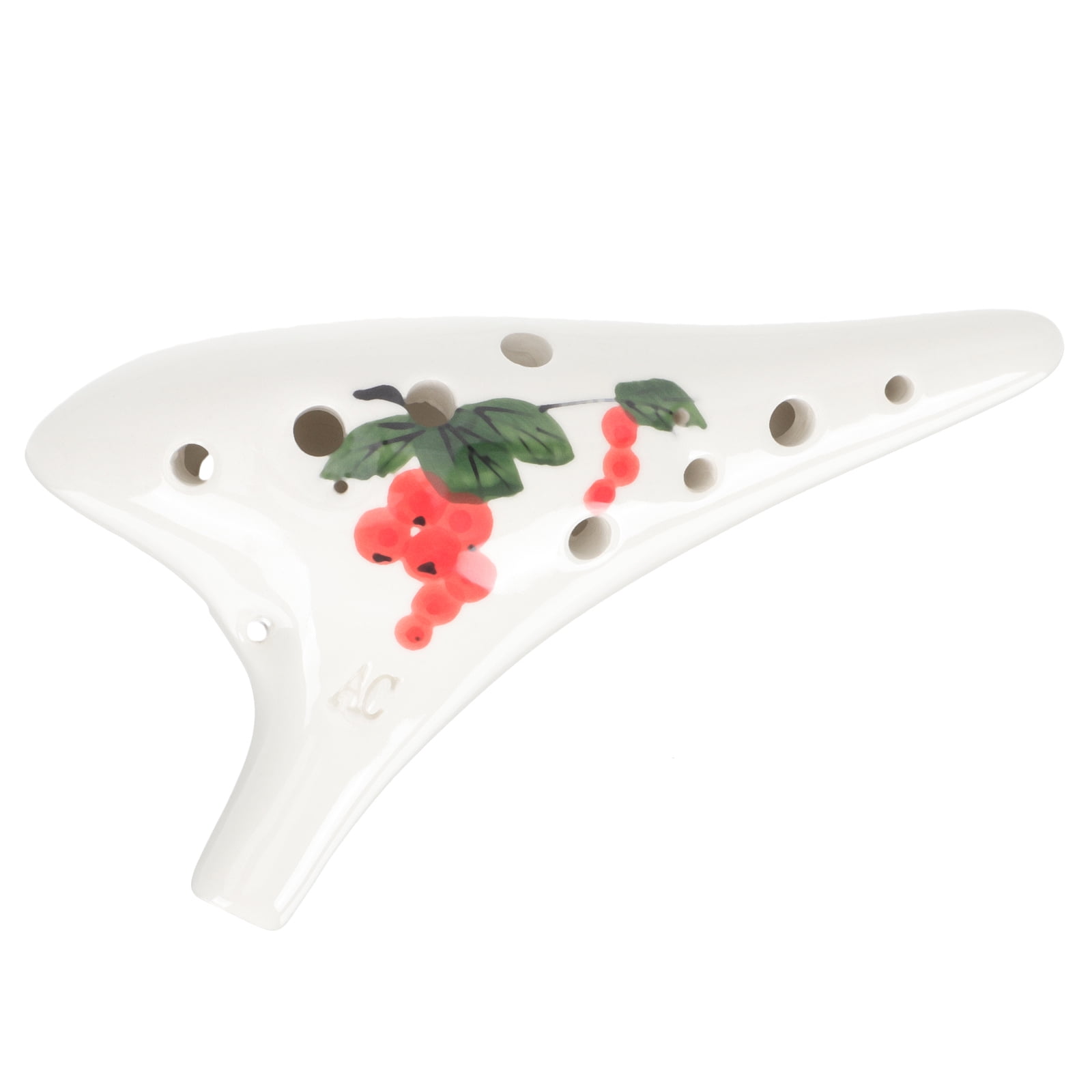 Beginner Ceramic Ocarina with 12 Holes for Practice and Play Multi Color Musical Instrument Gift