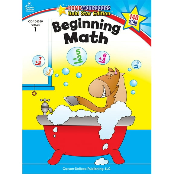 Pre-Owned Beginning Math, Grade 1: Gold Star Edition Volume 2 (Paperback) 1604187905 9781604187908