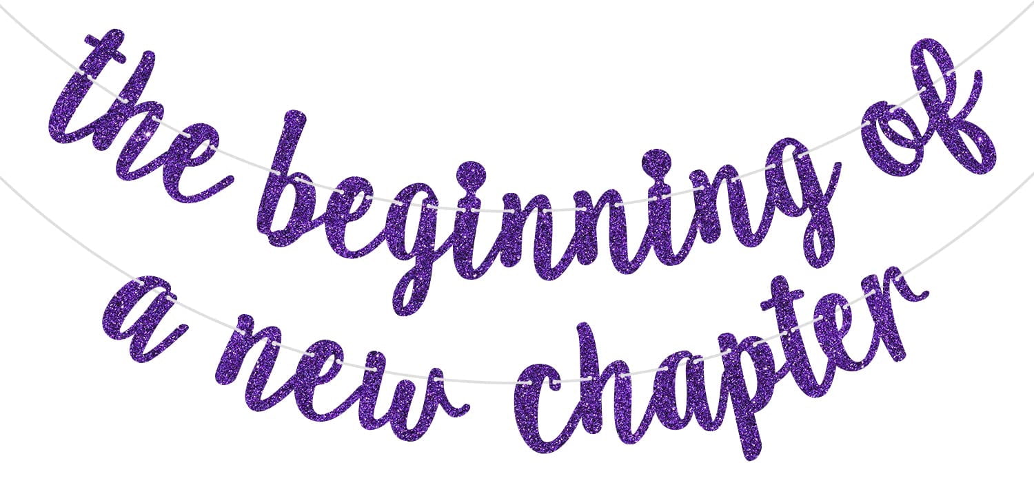 The Beginning of a New Chapter Banner, Farewell Party Decorations, 2024 ...
