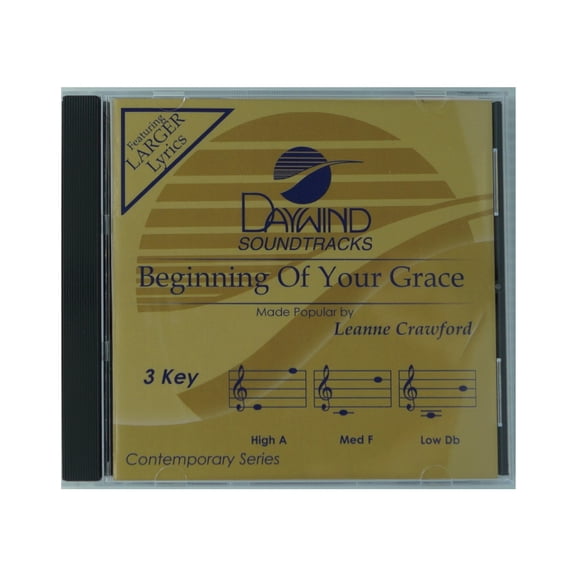 Beginning Of Your Grace Made Popular by Leanne Crawford NEW CD Accompaniment