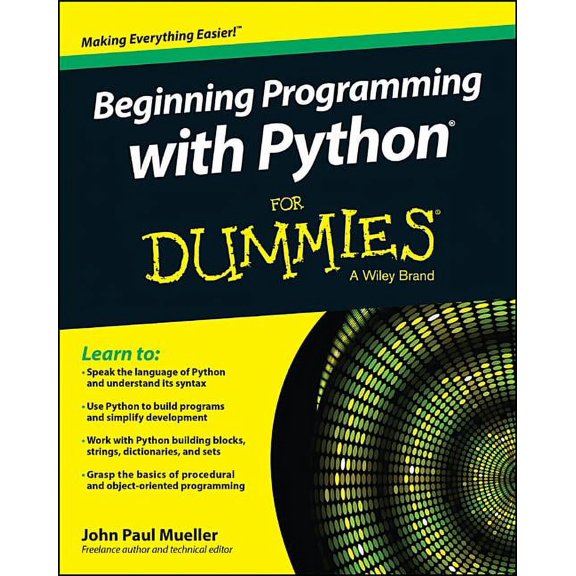 Pre-Owned Beginning Programming with Python for Dummies (Paperback) by John Paul Mueller