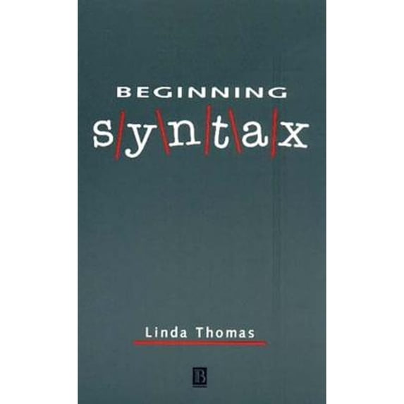 Pre-Owned Beginning Syntax Paperback
