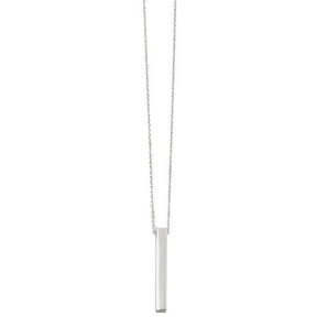 Beginnings Bar Necklace - Silver