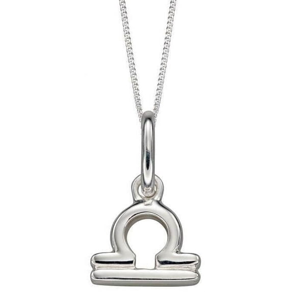 Beginnings Libra Zodiac Necklace - Silver