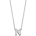 thumbnail image 1 of Beginnings N Initial Plain Necklace - Silver, 1 of 1