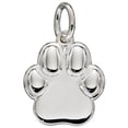 thumbnail image 1 of Beginnings Paw Print Charm - Silver, 1 of 1