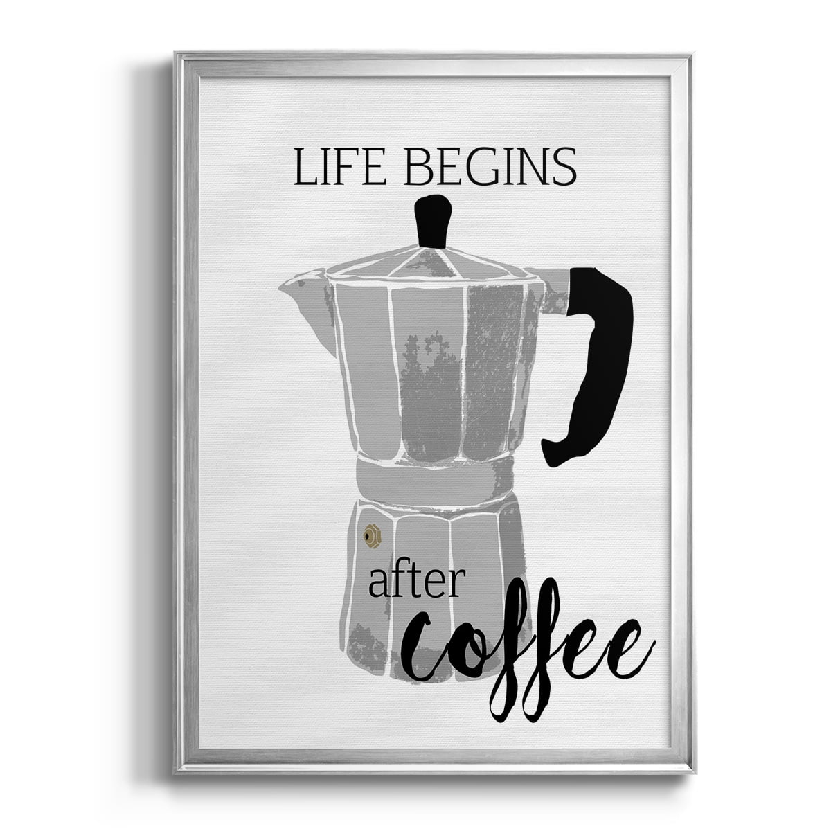Begins After Coffee Premium Framed Print - Ready to Hang
