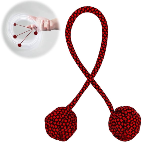 Clearance Under $5 Begleri Fidget Toy,Fidget Beads,Begleri Fidget,Worry Worm,Fidget Beads Skill Toys,Fidget Toys,Parachute Cord and Steel Beads (Black Red 10*1in)Clearance from ANMUYUM