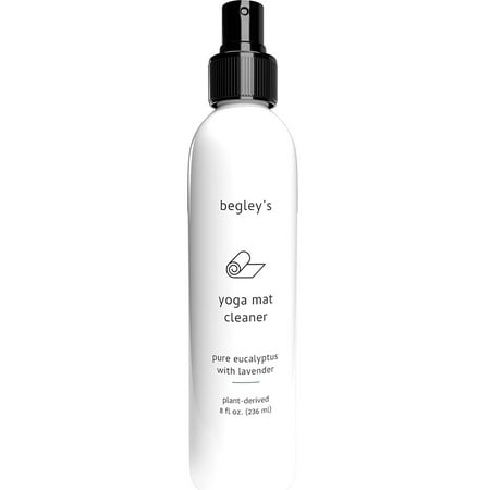 Begley’s Yoga Mat Cleaner Spray & Deodorizer with Lavender, Eucalyptus Essential Oil, 8 Oz