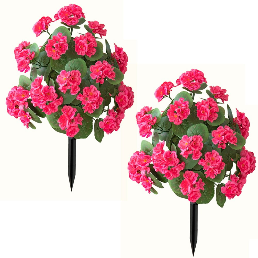 Begonia Flower with Ground Spikes Artificial Flower Bunch Geranium Hand ...