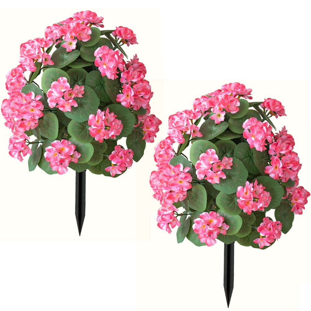 Begonia Flower with Ground Spikes Artificial Flower Bunch Geranium Hand ...
