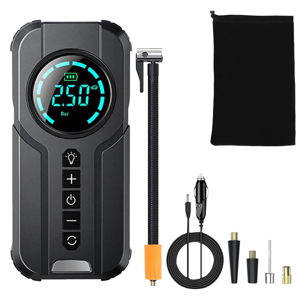 Begsfte 150 PSI Rechargeable Air Pump Car Bike Tires Air Pump 12V 100W