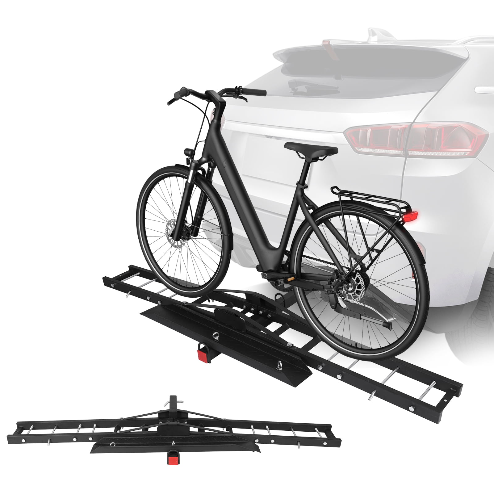 Begsfte Universal Motorcycle Rack Ramp Anti Tilt Adjustable Road Bike ...