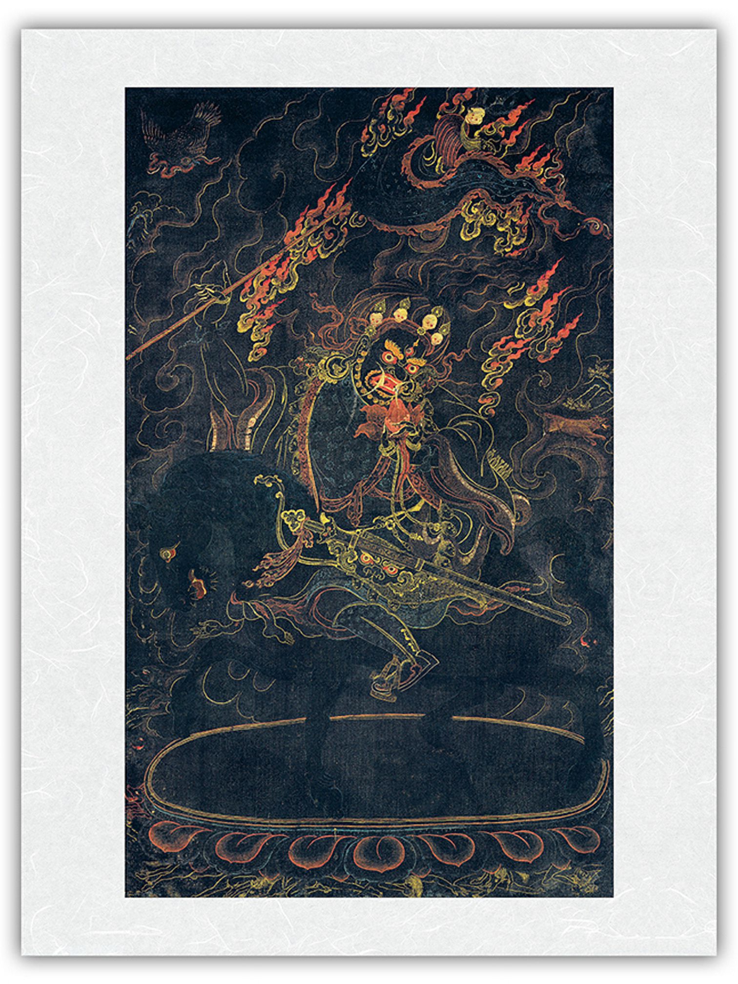Begtse Chen (Chamsing) - Dharma Protector of the - Vintage Tibetan ...