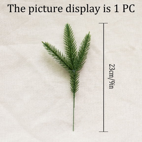 Begzeat Artificial Pine Needles 20 Branches Set, Three-Fork Green Pine Needles for Home Decor, Christmas Tree Ornaments, Flower Arrangement Props, Holiday Decoration Accessories Spring Sale Products,A