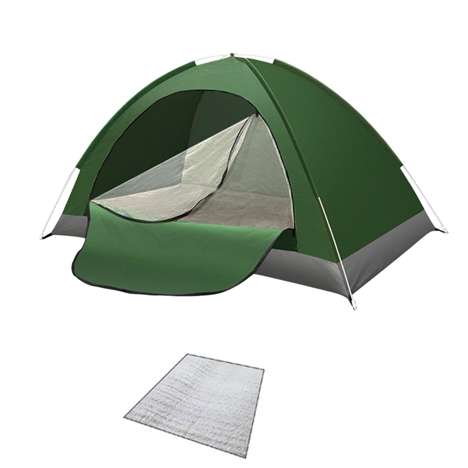 Begzeat Beach Tent Sun Shelter, Beach Shade Tent with UPF 50+ UV Protection for 2-3 Person, Portable & Easy Setup Cabana Beach Tent, 1 Roll Up Doors & 8mm Fiberglass Rods, Comes with a moisture-proof