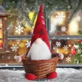 thumbnail image 1 of Begzeat Christmas Candy Storage Basket,Gnome Candy Basket Christmas Candy Dish Candy Bowl,Christmas Sugar Container Resin Tree Centerpieces for Desk Shelf Fireplace Winter Holiday Christmas Decor, 1 of 9