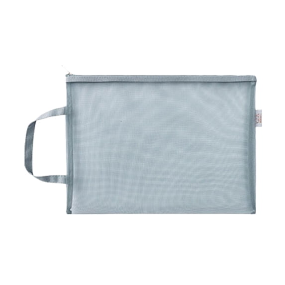 Begzeat Mesh Zipper Pouch Bags with Handle, EVA Board Game Storage Organizer,A4 Letter Size,Waterproof Plastic Zipper Pouches,Clear Document File Folder for School/Travel/Home