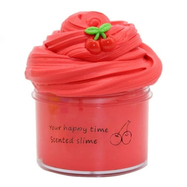 Begzeat Scented Butter Slime,Ideal Slimes Bulk for Kids,Super Soft and Non Sticky DIY Slime Surprise Toy,with Carrot,Cherry,Yellow pineapple,Kiwi,Watermelon,Banana and Grapes