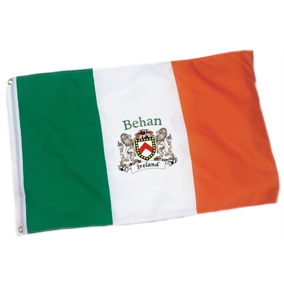 Behan Irish Coat of Arms Heavy Duty Outdoor Ireland Flag - 2'x3'