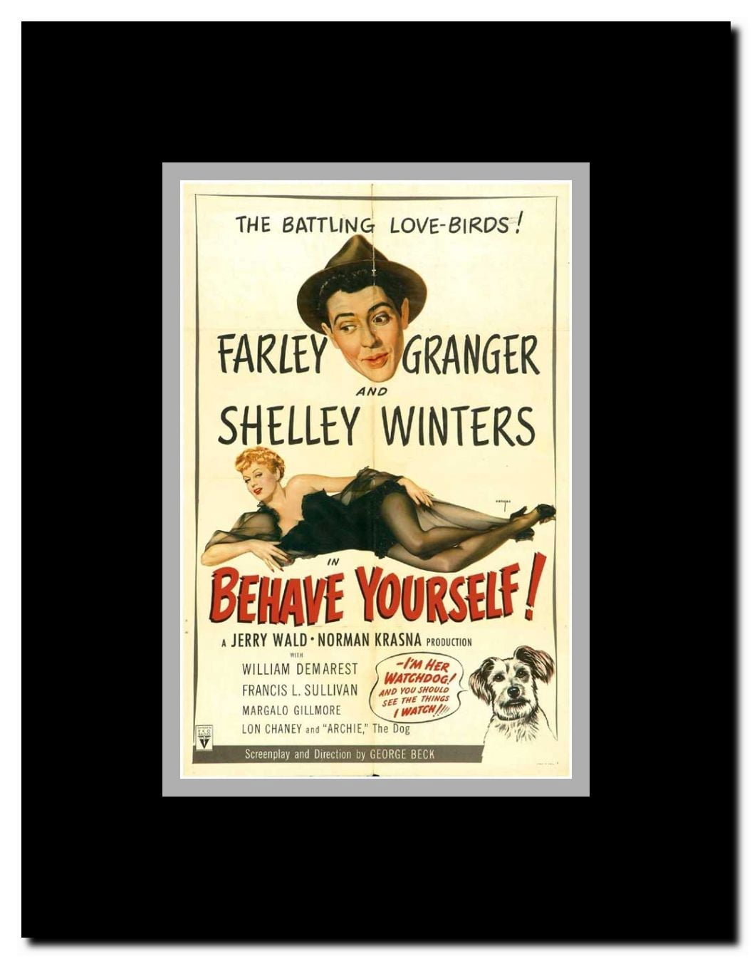 Behave Yourself! Framed Movie Poster
