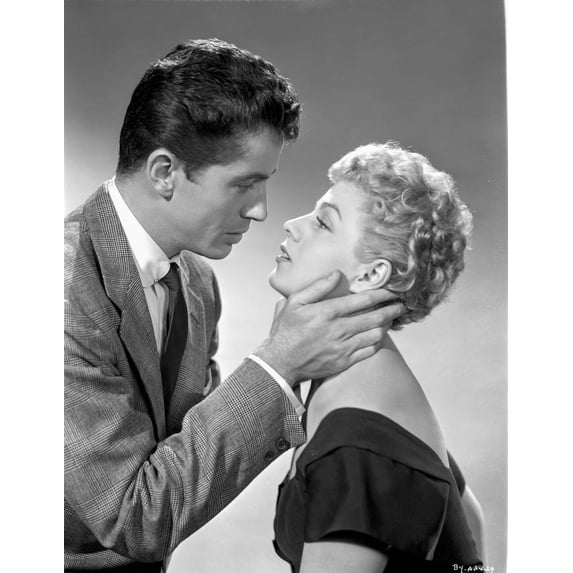 Behave Yourself Man in Suit Ready to Kiss the Woman in Black Dress Photo Print (8 x 10)
