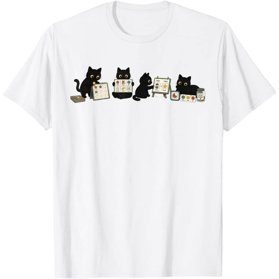 Behavior Analyst ABA Squad Black Cat Autism ABA Therapy T-Shirt ...