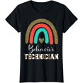 thumbnail image 1 of Behavior Technician Leopard Rainbow ABA RBT Therapist T-Shirt, 1 of 3