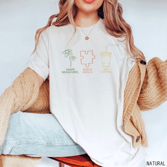 Behavior Therapy Tee, Special Ed Teacher Gift Coffee, Gift for Behavior Analyst or Technician, ABA Shirt, RBT T-Shirt, BCBA TShirt