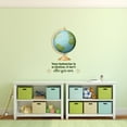 thumbnail image 1 of Behavior World Globe Life Quote Cartoon Quotes Decors Wall Sticker Art Design Decal for Girls Boys Kids Room Bedroom Nursery Kindergarten Home Decor Stickers Wall Art Vinyl Decoration (30x27 inch), 1 of 1