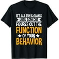 thumbnail image 1 of Behavioral Therapist Fun And Games RBT Analyst Behavior Tech T-Shirt, 1 of 4