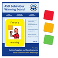 thumbnail image 1 of Behaviour Warning Board – Behaviour Management Visual Symbol Board Compatible with PECS Symbols and Boardmaker PCS Software (for ADHD, ASD, Autism, Kids, Children, Toddlers), 1 of 6