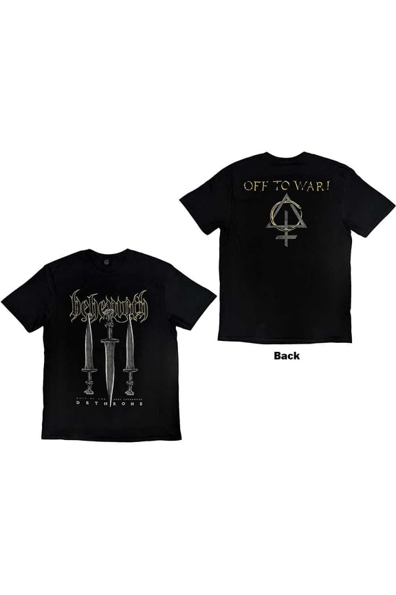 Behemoth Unisex T-Shirt: Off To War! (Back Print) (XX-Large)