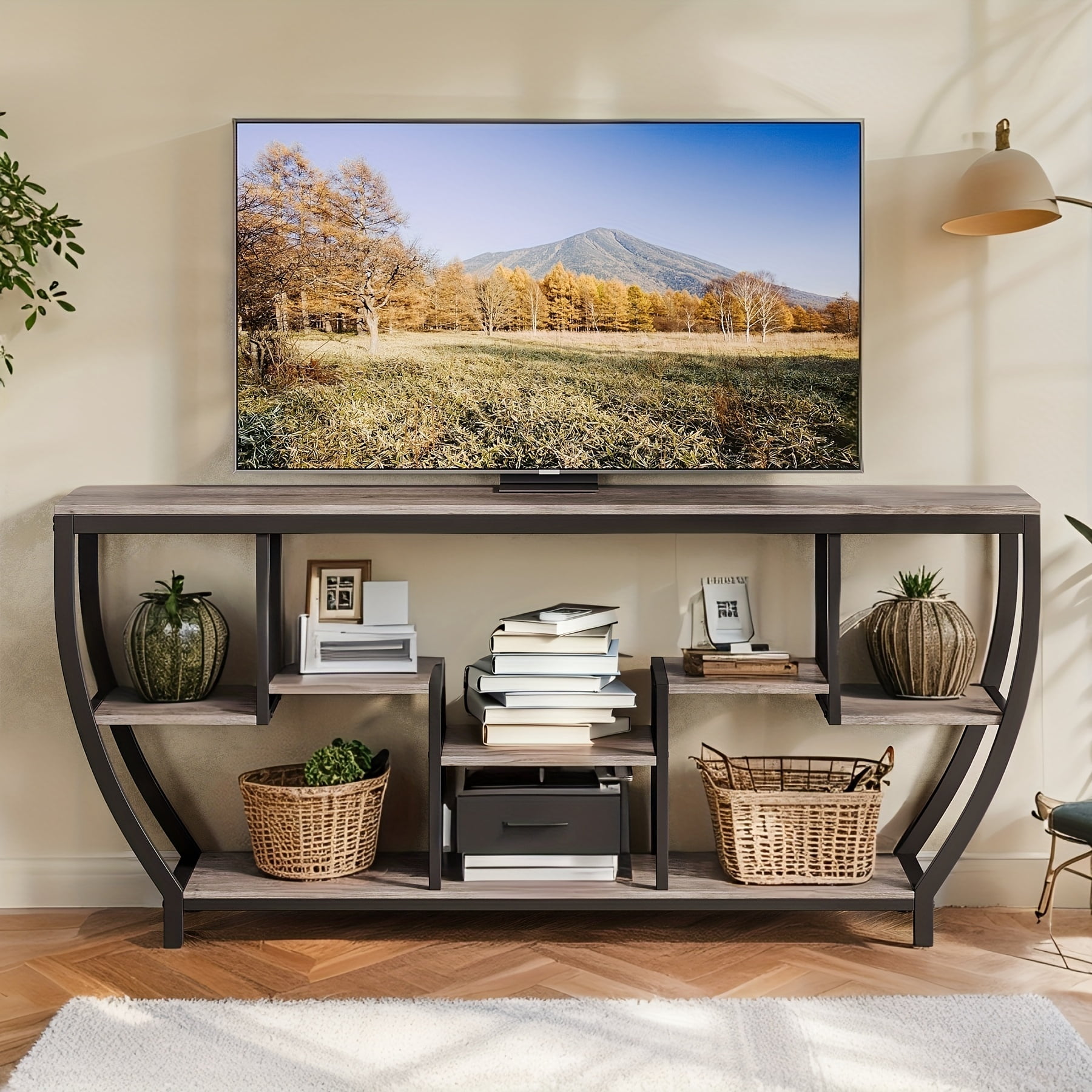Behind Couch Table Accent Tables for Living Room, 70.9 Inch Long Sofa