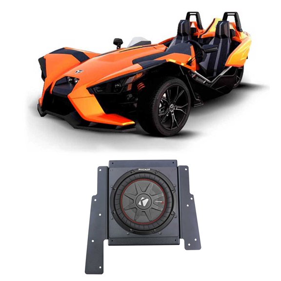 Behind Driver or Passenger Seat Kicker Subwoofer for Polaris Slingshot+Enclosure
