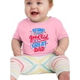 thumbnail image 1 of Behind Every Good Kid Great Dad T-Shirt Infant -Smartprints Designs,  12 Months, 1 of 4
